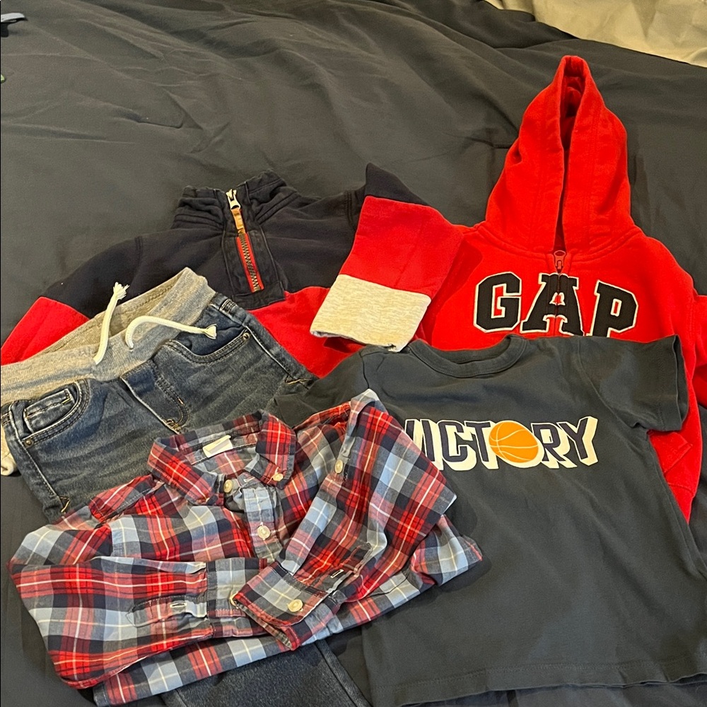 GAP Red and Navy Kids Hoodie